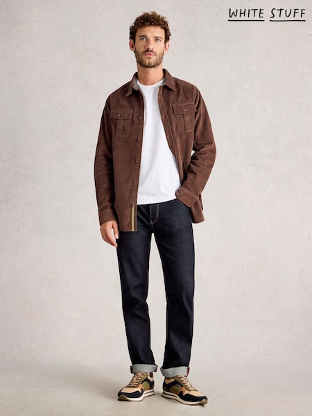 White Stuff Brown Griffin Cord Shirt (V30533) | €78