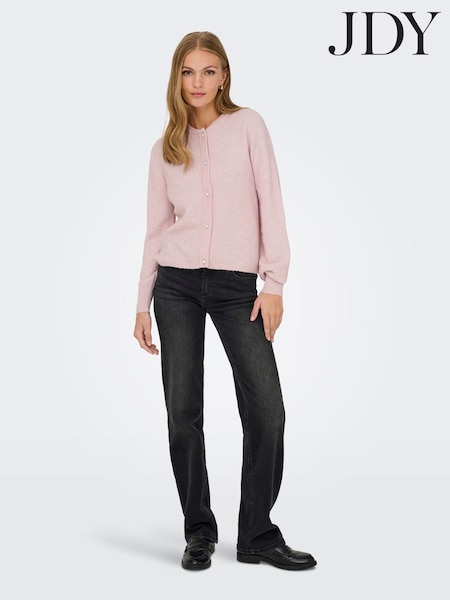 JDY Pink Long Sleeve Button Up Cardigan (V30682) | €37