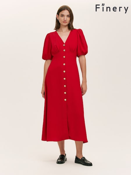 Finery Red Sarah Dress (V30868) | R$ 680