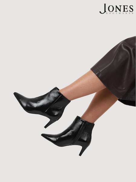 Jones Bootmaker Kamryn Leather Stiletto-Heeled Ankle Boots (V30937) | R$ 1.335