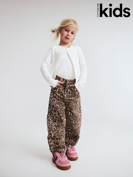 Cotton On Animal Unisex Barrel Leg Denim Jeans (V30988) | 124 QAR
