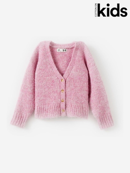 Cotton On Pink Vera V-Neck Cardigan (V30990) | 144 QAR
