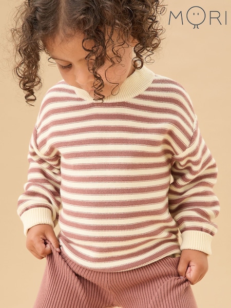 MORI Pink Stripe Supersoft Knitted Jumper (V31017) | €57 - €61
