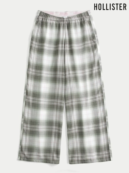 Hollister Flannel Check Pyjama Bottoms With Logo Waistband (V31125) | $70
