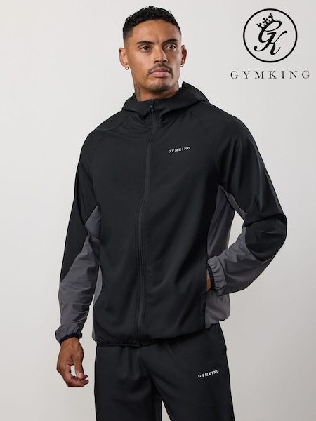Gym King Black Progress Windbreaker (V31200) | 346 QAR