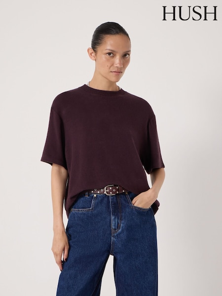 Hush Purple Elle Supersoft T-Shirt (V31367) | 198 QAR