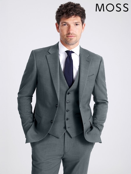 MOSS Teal Blue DKNY Slim Fit Jacket (V31416) | €279