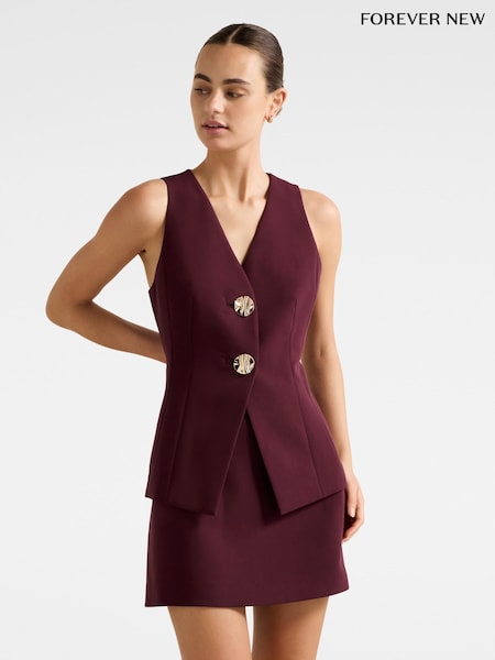 Forever New Red Lee Long Waistcoat (V31430) | €77