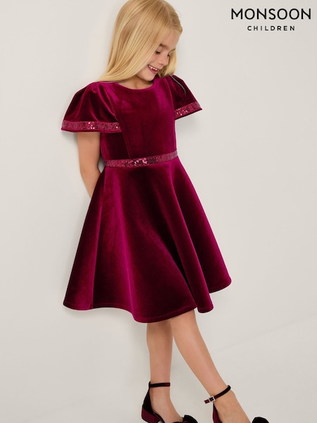 Monsoon Viola Sequin Velvet Party Dress (V31515) | ‏377 د.إ.‏ - ‏ 440‏ د.إ.