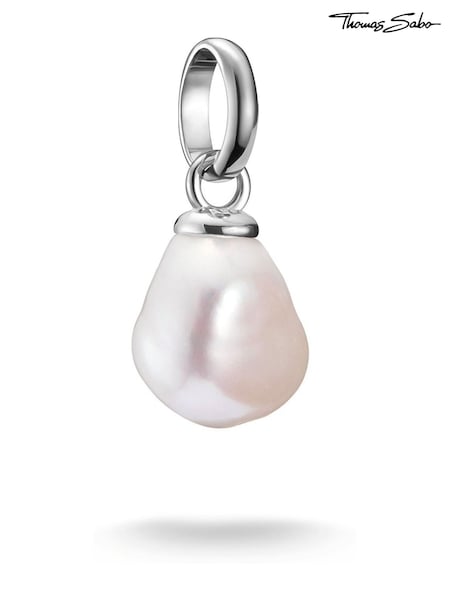 Thomas Sabo Silver Tone Charm Connect Freshwater Pearl Pendant (V31906) | €33