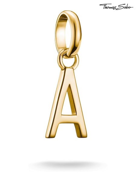 Thomas Sabo Gold Charm Connect Letter A Pendant (V31911) | €37