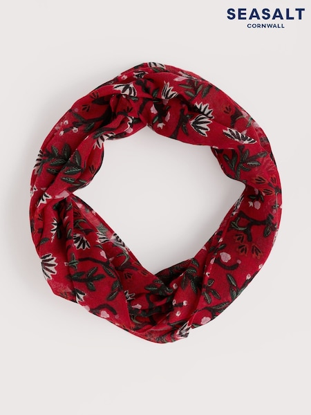 Seasalt Cornwall Red Pretty Circle Scarf (V32239) | €42
