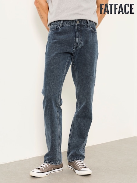 Графитовый серый - Regular Fatface Straight Fit Jeans