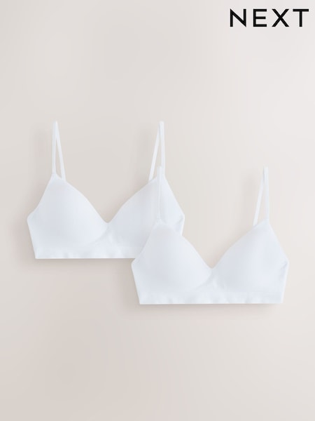 White - Seam Free Bra 2 Pack