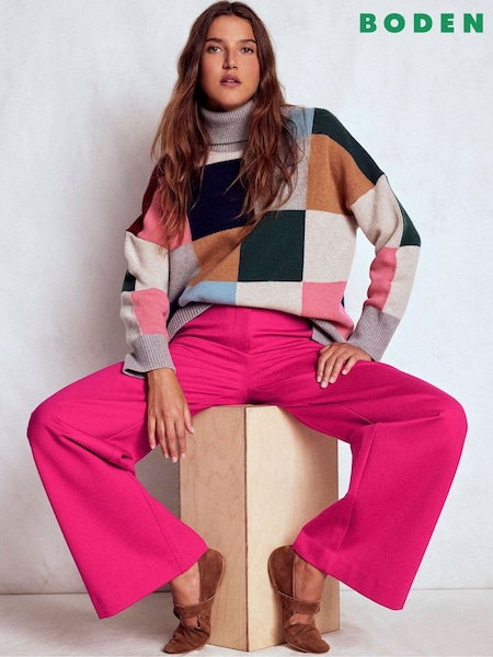 Boden Pink Belgravia Ponte Trousers (V32716) | €113