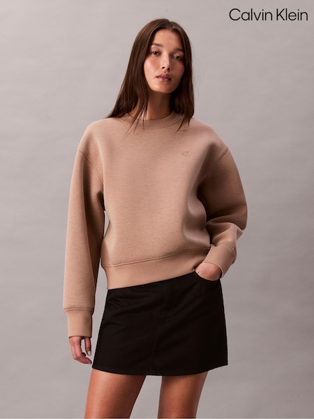 Calvin Klein Long Sleeve Scuba Crew Sweatshirt (V32803) | ‏603‏₪