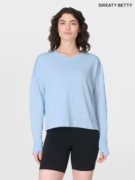 Modri lapor - Sweaty Betty After Class Crop Sweatshirt (V32849) | € 59
