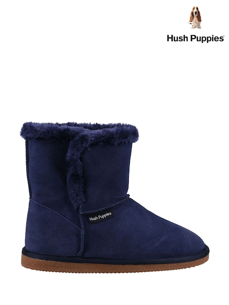 Hush Puppies Blue Ashleigh Slipper Booties (V32865) | €90