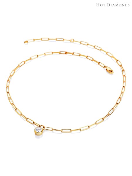 Hot Diamonds Gold Tone HD X GE Revolve Necklace (V34013) | €221