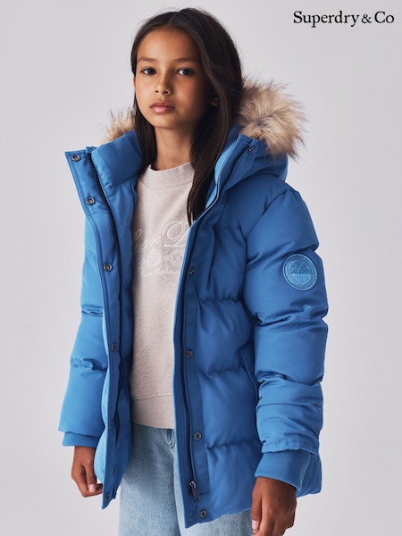 Zils - Superdry Everest Five Baffle dūnu jaka