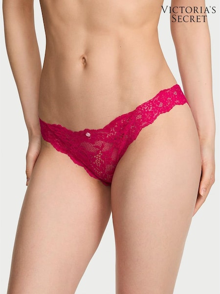 Vibrant Fuchsia Pink - Victoria's Secret Lace Knickers