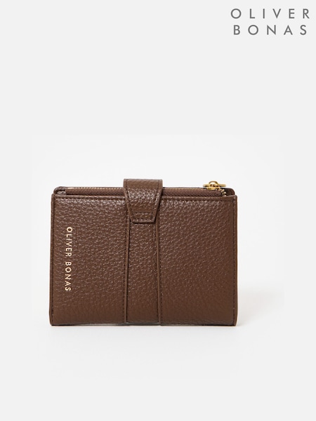 Oliver Bonas Brown Naomi Zipped Purse (V34307) | €37