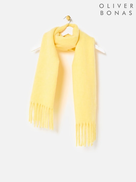 Oliver Bonas Yellow Marl Midweight Tassel Scarf (V34321) | €48