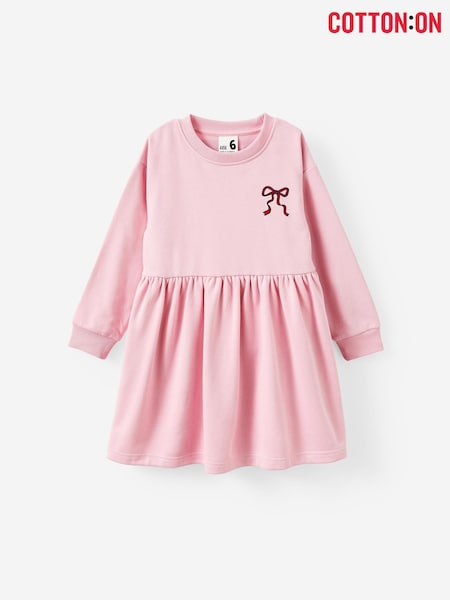 Cotton On Pink Sammy Long Sleeve Dress (V34376) | €21