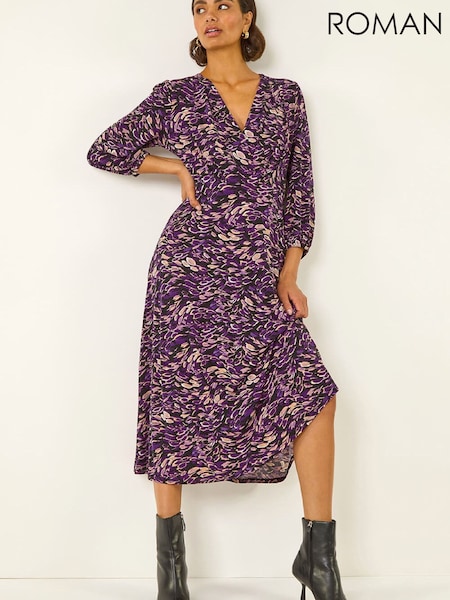 Roman Abstract Print Midi Dress (V34519) | ‏400 د.إ.‏