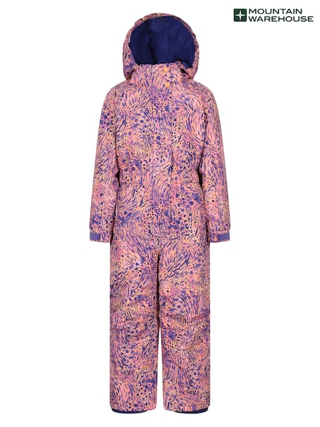 Mountain Warehouse Pink Cloud Printed All in One Waterproof Snowsuit (V34665) | CN¥568