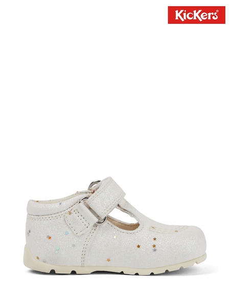 Kickers White Kick T Glitter Shoes (V34674) | €44