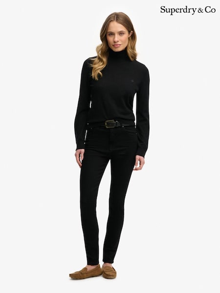 Superdry Black Classic Turtle Neck Jumper (V34722) | R$ 495