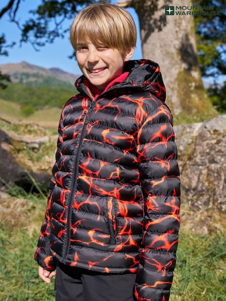 Mountain Warehouse Bright Orange Seasons  Printed Water-Resistant Padded Jacket (V34804) | AED186