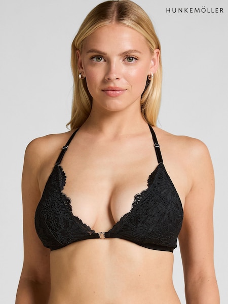 Hunkemoller Whitney Triangle Black Bralette (V34817) | kr440