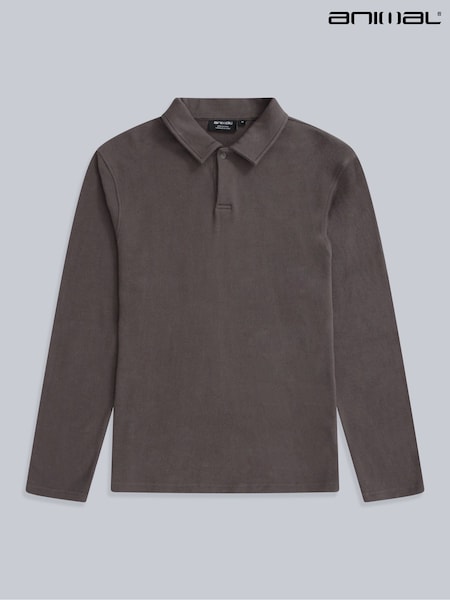 أخضر - Animal Ollie Long Sleeve Polo Shirt (V34856) | ‏245 د.إ.‏