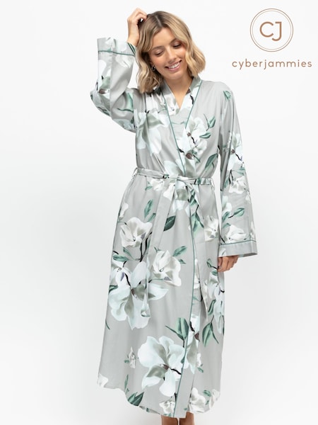 Cyberjammies Floral Print Sleeve Long Dressing Gown (V34876) | 255 ر.ق.