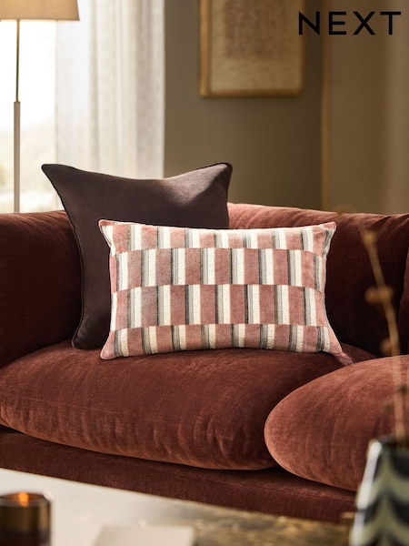 Velvet Geometric 40 X 59cm Cushion