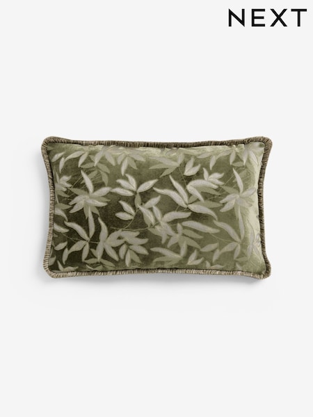 Velvet Leaf Oblong Cushion