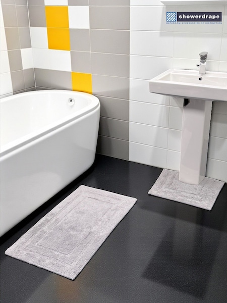 Showerdrape Pinnacle Cotton Bath & Pedestal Mat Set (V35220) | 35 €