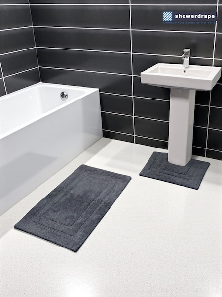 Showerdrape Pinnacle Cotton Bath & Pedestal Mat Set (V35242) | 35 €