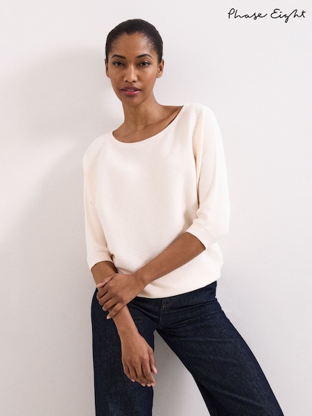 Phase Eight Giana Ribbed Jumper (V36066) | 439 LEI