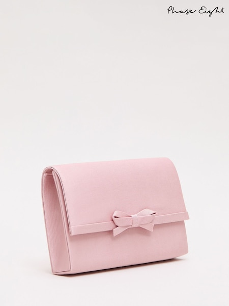 Phase Eight Pink Grosgrain Bow Clutch (V36070) | Mex$2.330