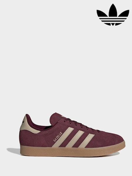 Burgundy - Regular Adidas Originals Gazelle Trainers