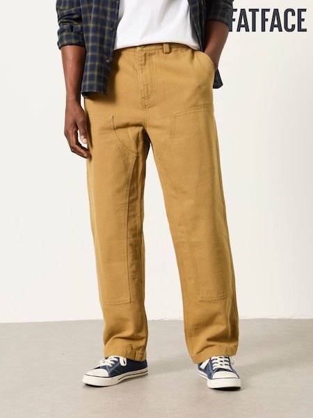 Stone - Regular Fatface Carpenter Trousers