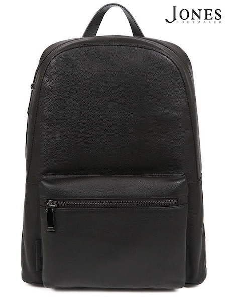 Jones Bootmaker Black Vally Leather Backpack Bag (V36370) | €140