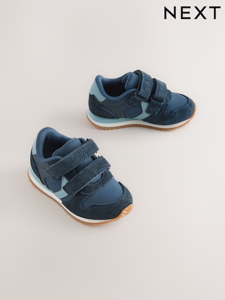 Navy - Touch Fastening Trainers