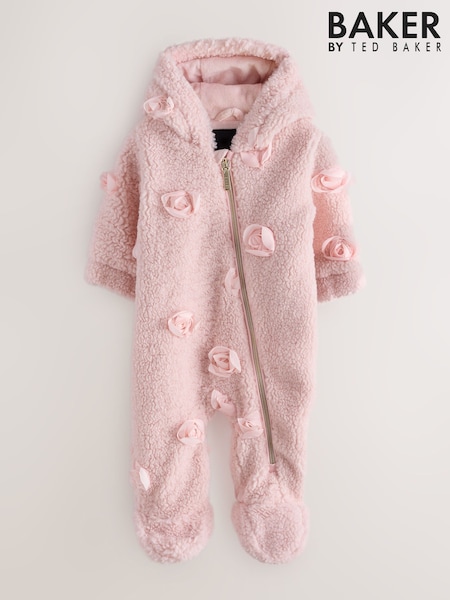 Pink - Baker By Ted Baker 3d Corsage Borg Pramsuit