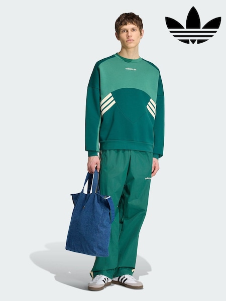 Green - Regular Adidas Originals Cutline Crewneck Sweatshirt