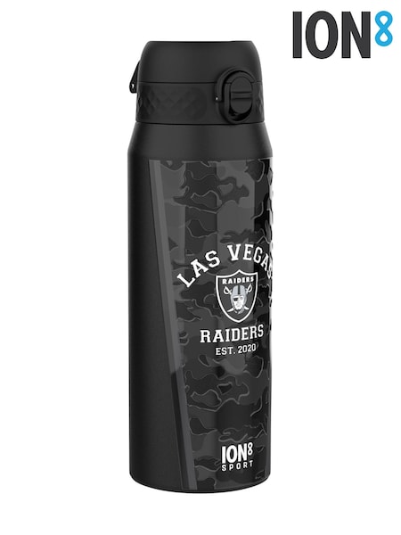 Ion8 Black NFL Raiders Insulated Steel Water Bottle 750ml (V37032) | SGD 58