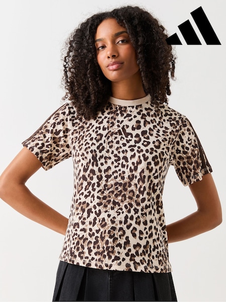 Leopard - Adidas Essentials All Over Animal T-shirt